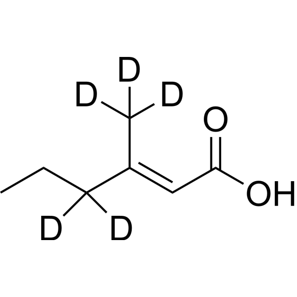 (E)-3-Methyl-2-hexenoic acid-d5 ((2E)-3-Methyl-2-hexenoic acid-d5)